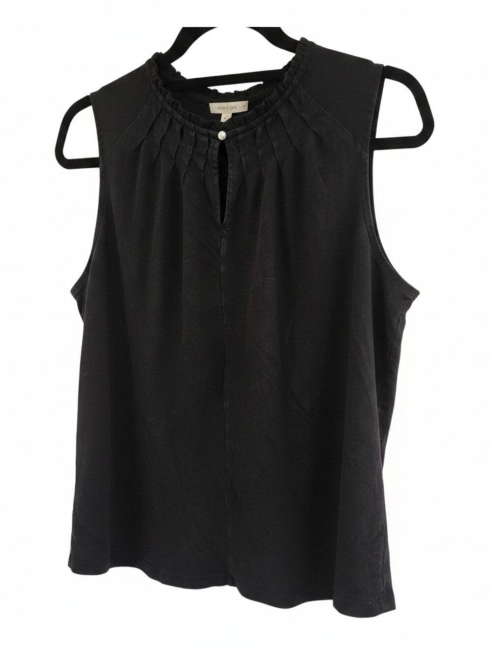 Banana Republic Black Cotton Modal Sleeveless Top Size S